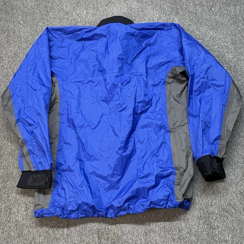 NRS Rio Jacket Mens Small Blue Pullover Waterproof Kayak Canoe Paddling Dry Top